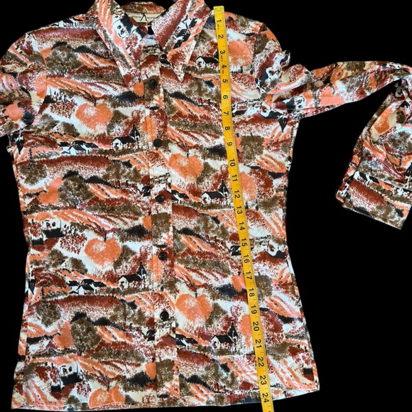 Vintage/Retro Polyester Button Down - Picture 5 of 6